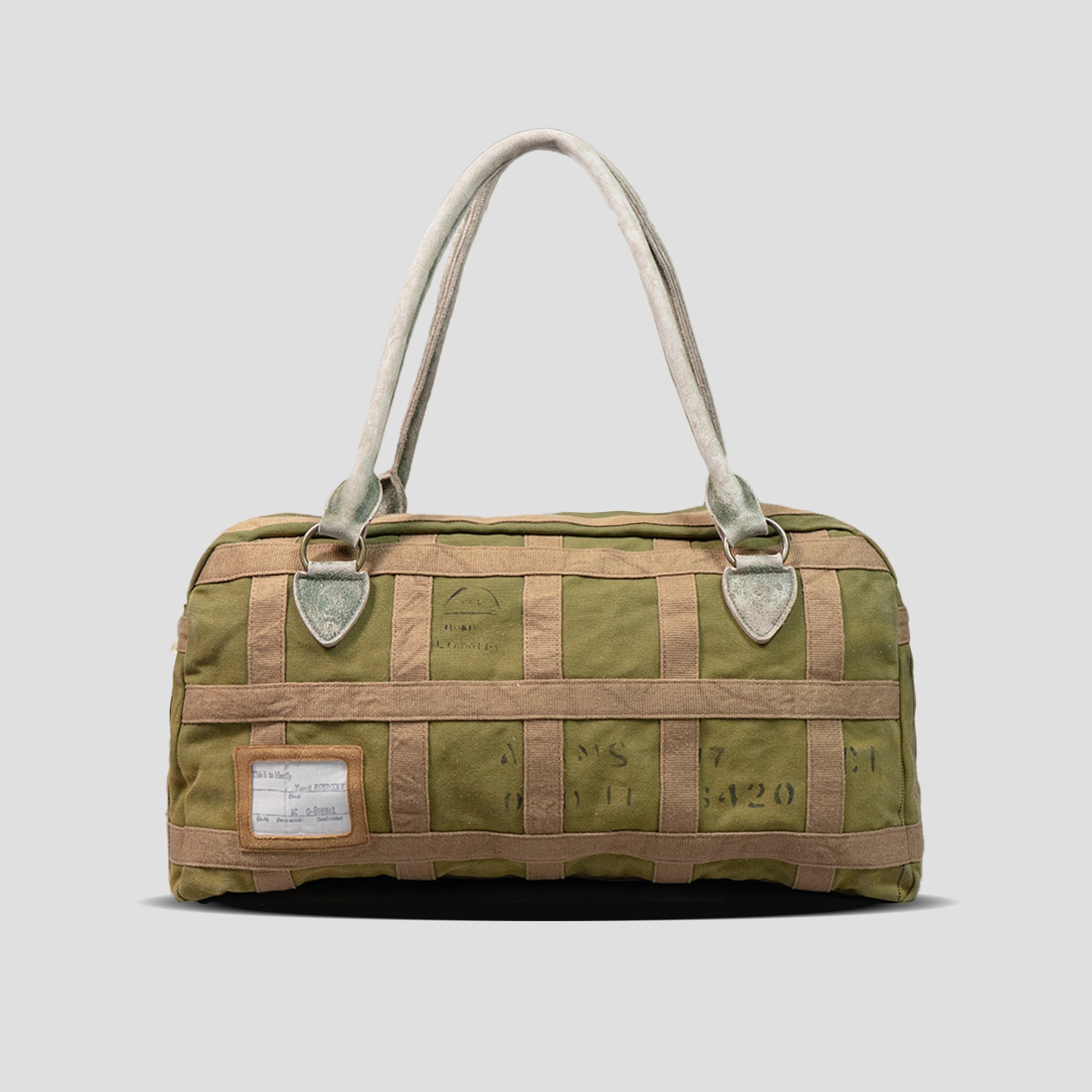 #4 ARMY CANVAS TATTERSALL CARGO BAG - 1
