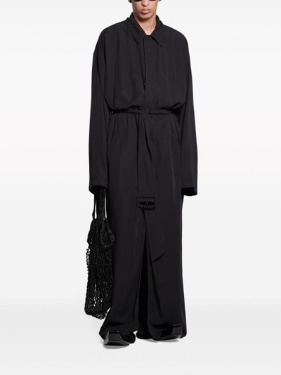 BALENCIAGA belted maxi trench coat outlook