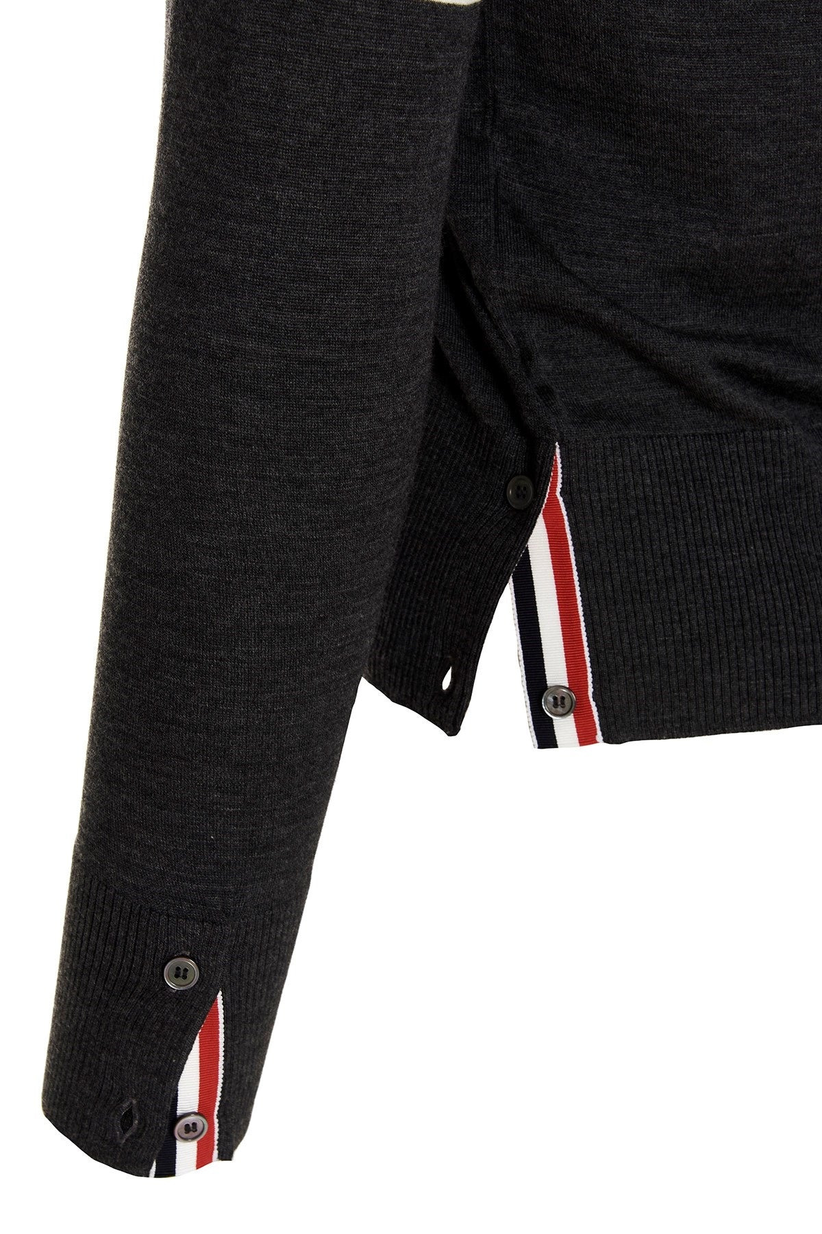Thom Browne Men Merino Wool Cardigan - 5