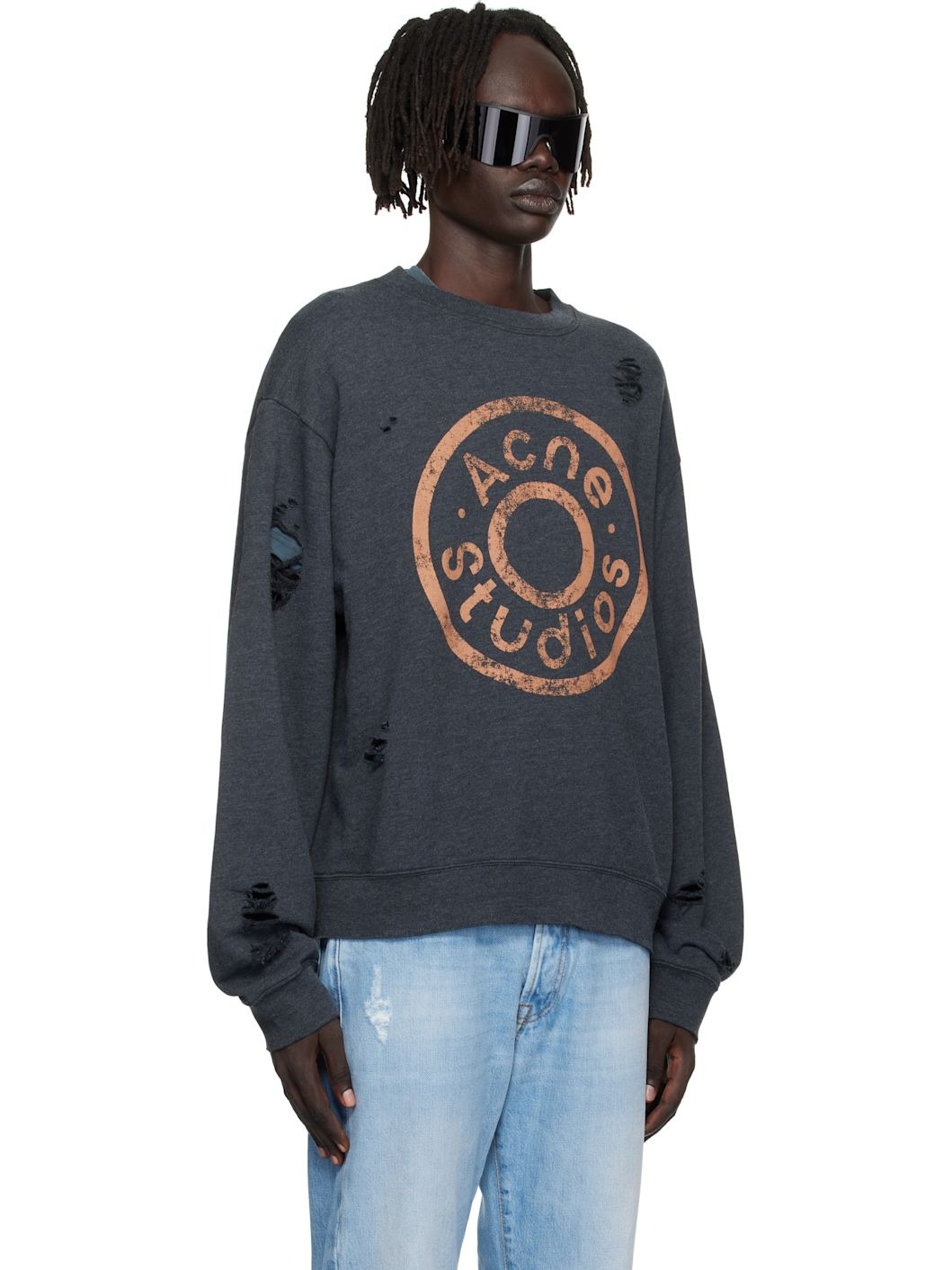 Black Printed Logo Sweatshirt - 2