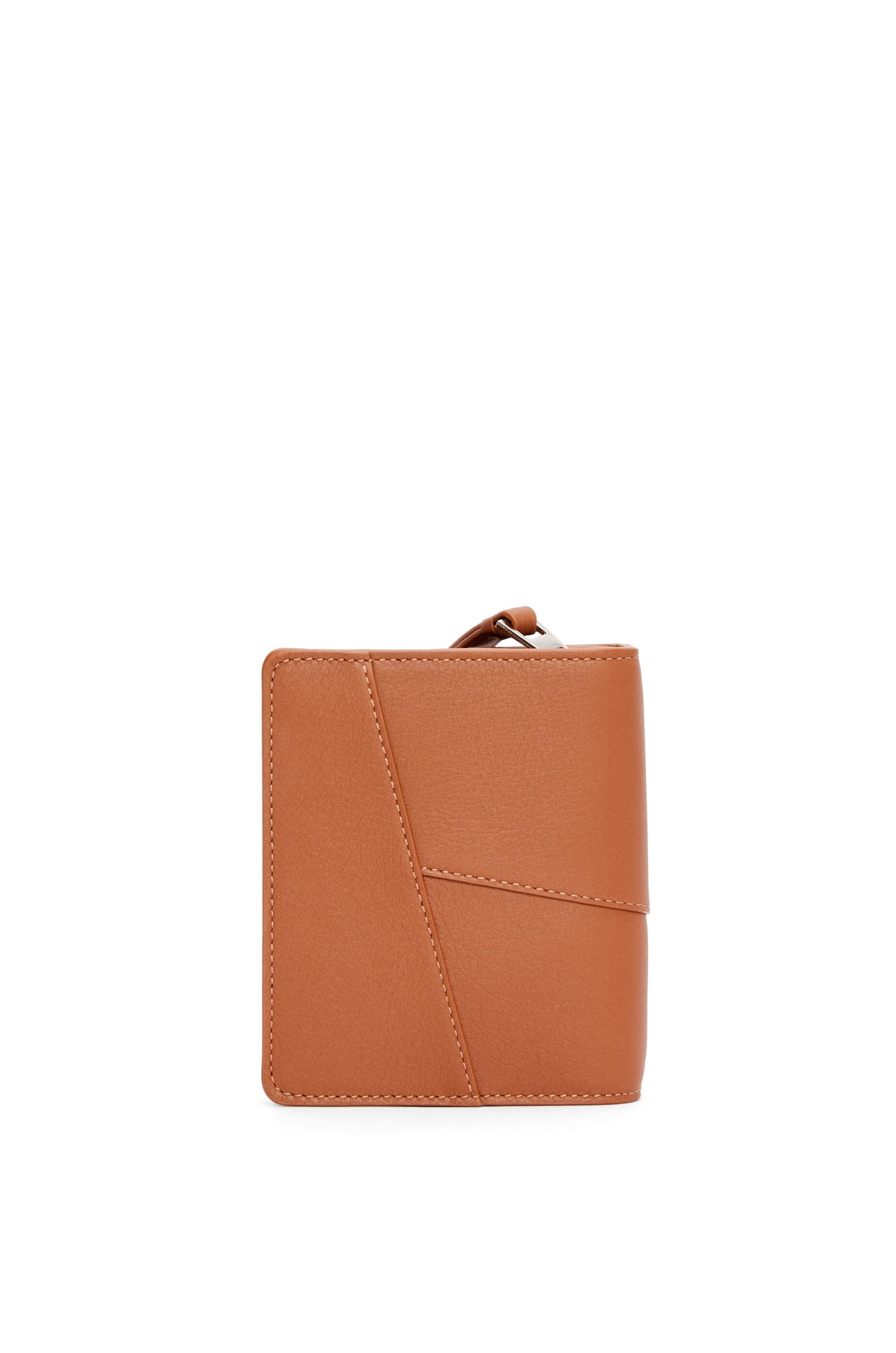 Puzzle Edge compact zip wallet in classic calfskin - 4