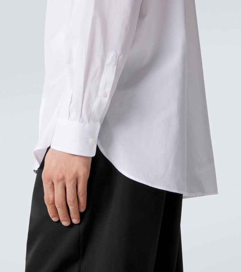 Floral-appliqué cotton poplin shirt 7
