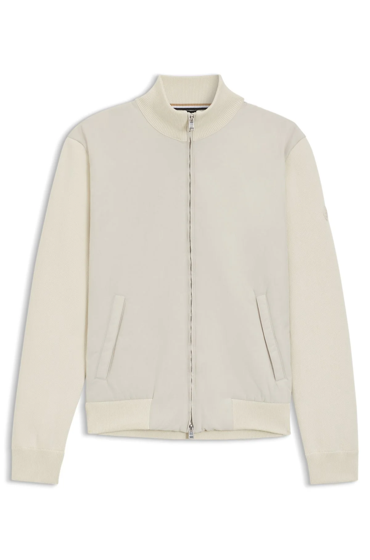 REGULAR-FIT HYBRID JACKET WITH DOUBLE B MONOGRAM - 1