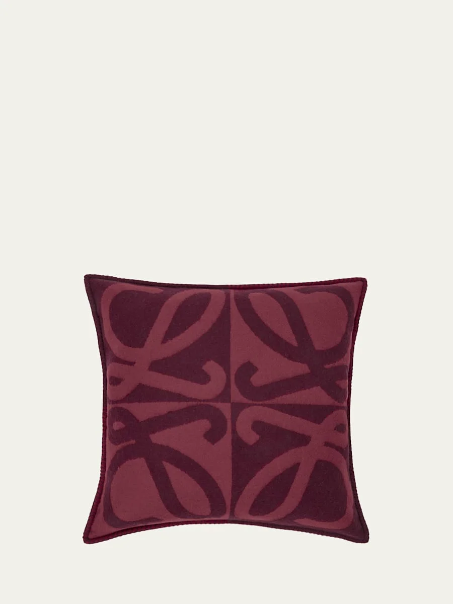 Anagram Wool/Cashmere Cushion, 20" Square - 1