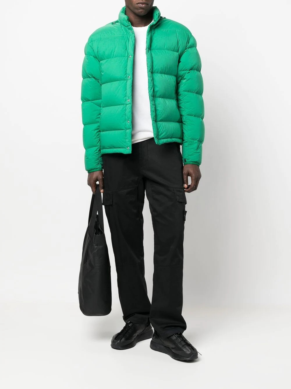 press-stud puffer jacket - 2