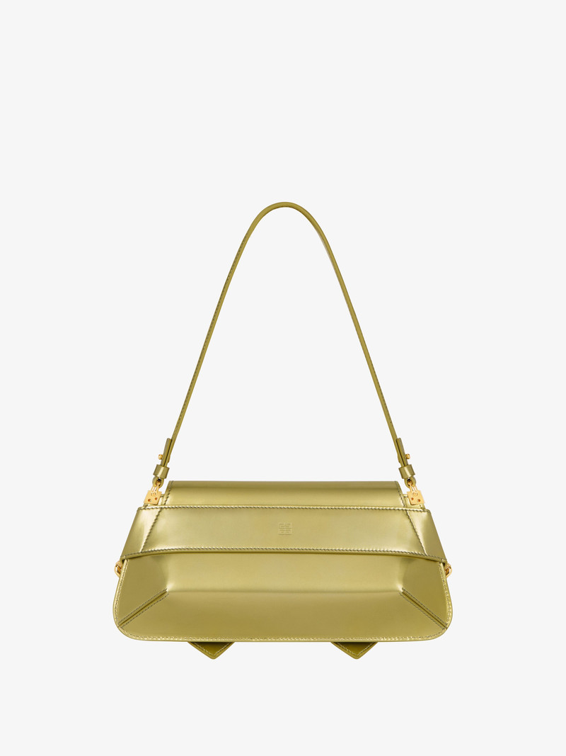 VOYOU SHOULDER FLAP BAG IN PATENT EFFECT LEATHER 4