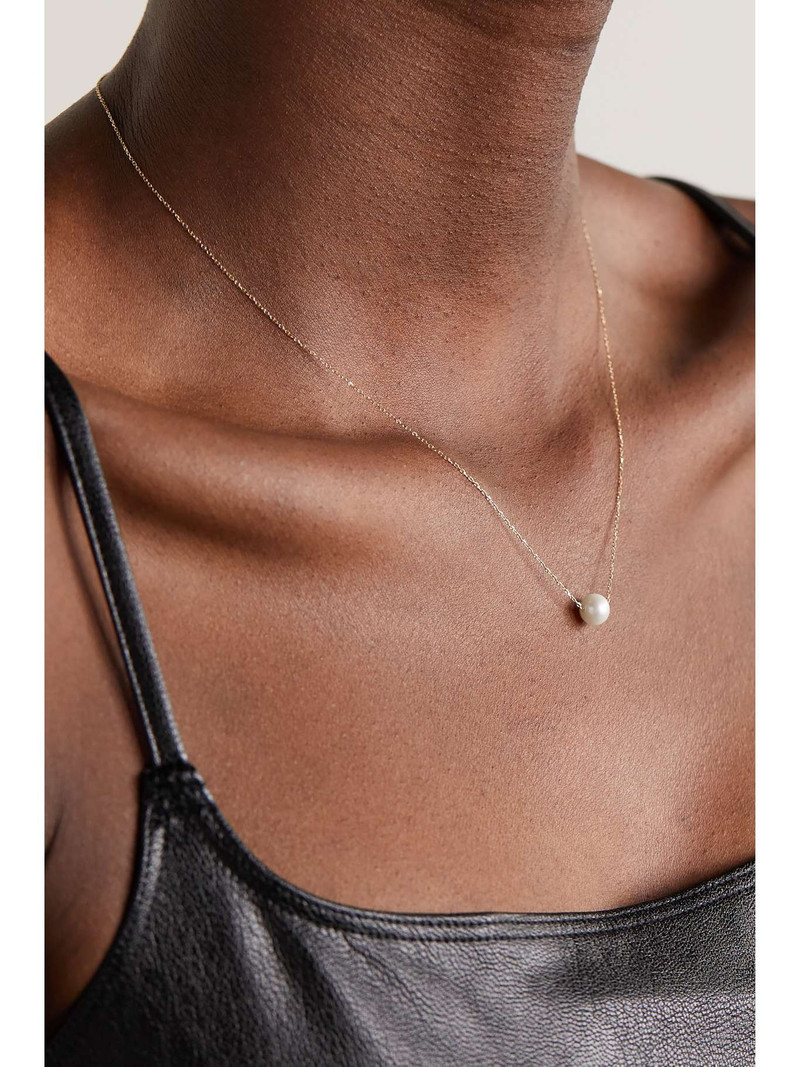 MATEO 14-karat gold pearl necklace outlook