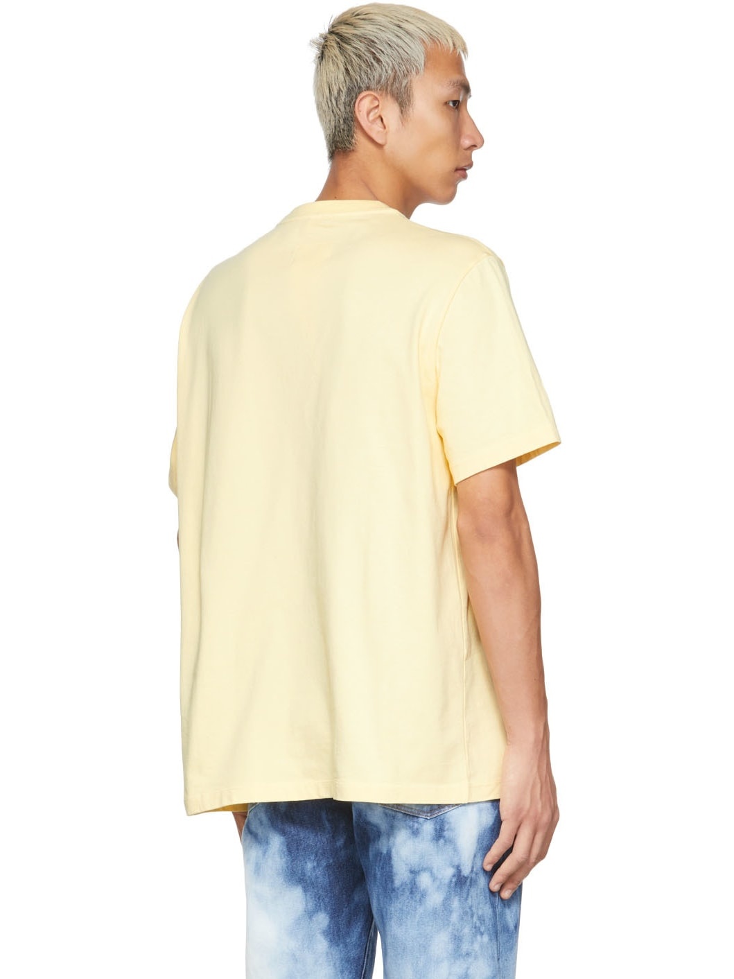 Yellow Vegetable Dyed Lettuce T-Shirt - 3