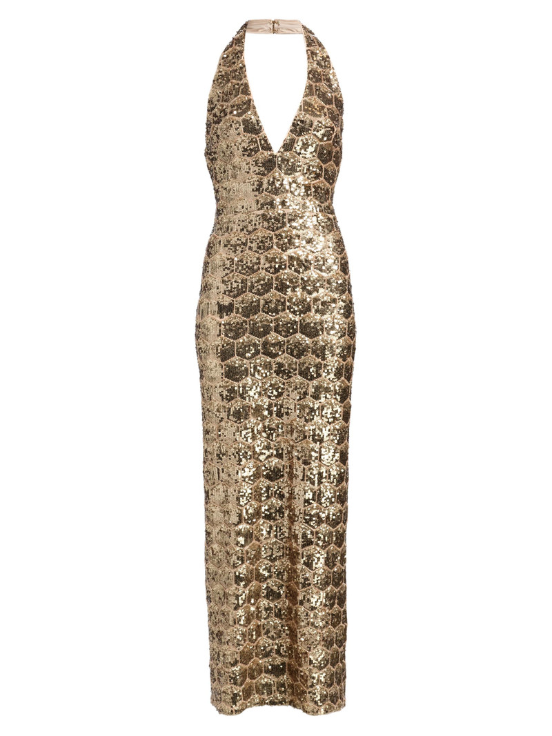 Women's Shauna Sequinned Gown - Gold Sequin 1
