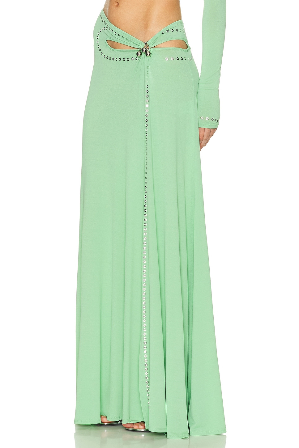 Cut Out Long Skirt - 3