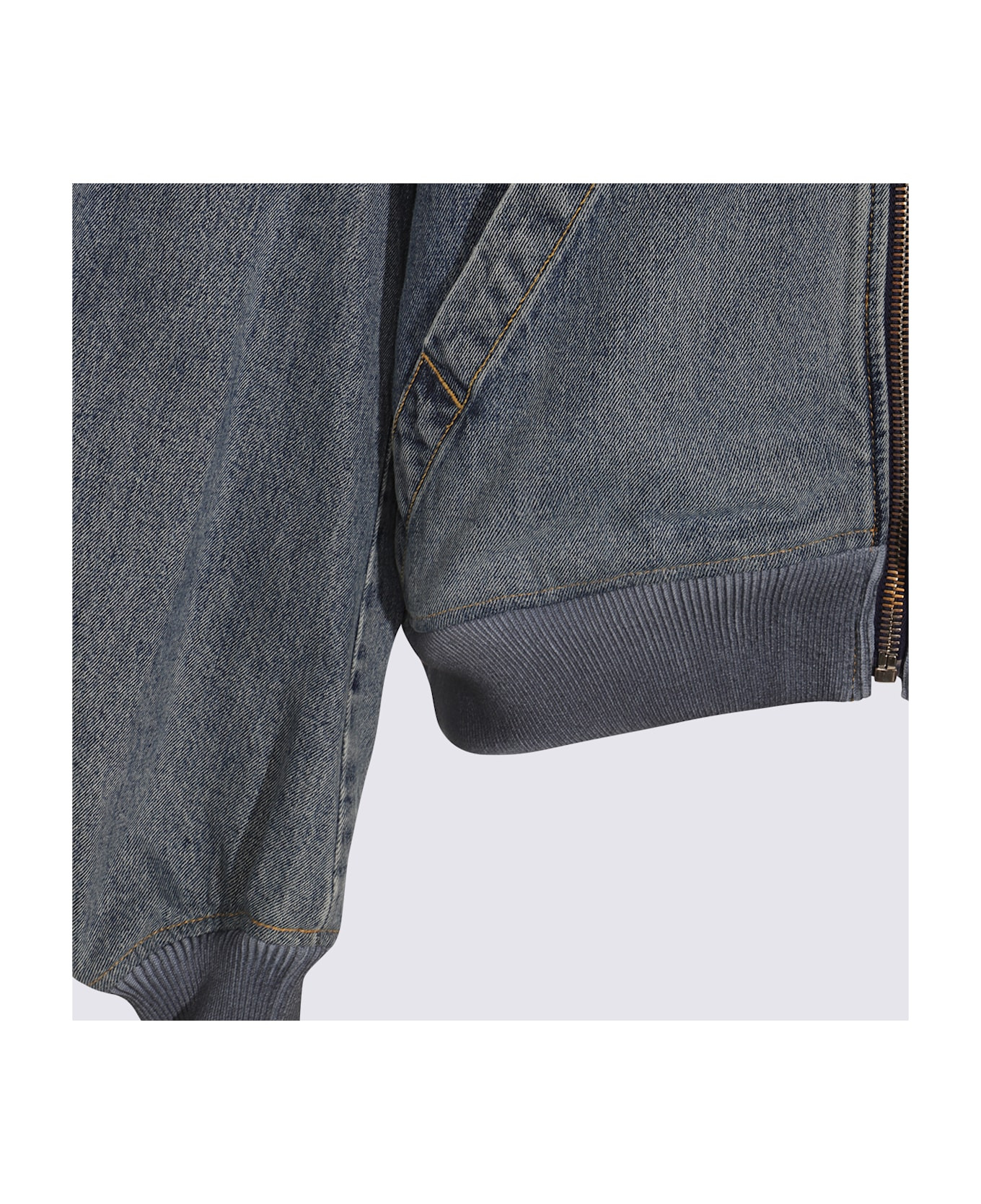 Blue Cotton Denim Jacket - 4