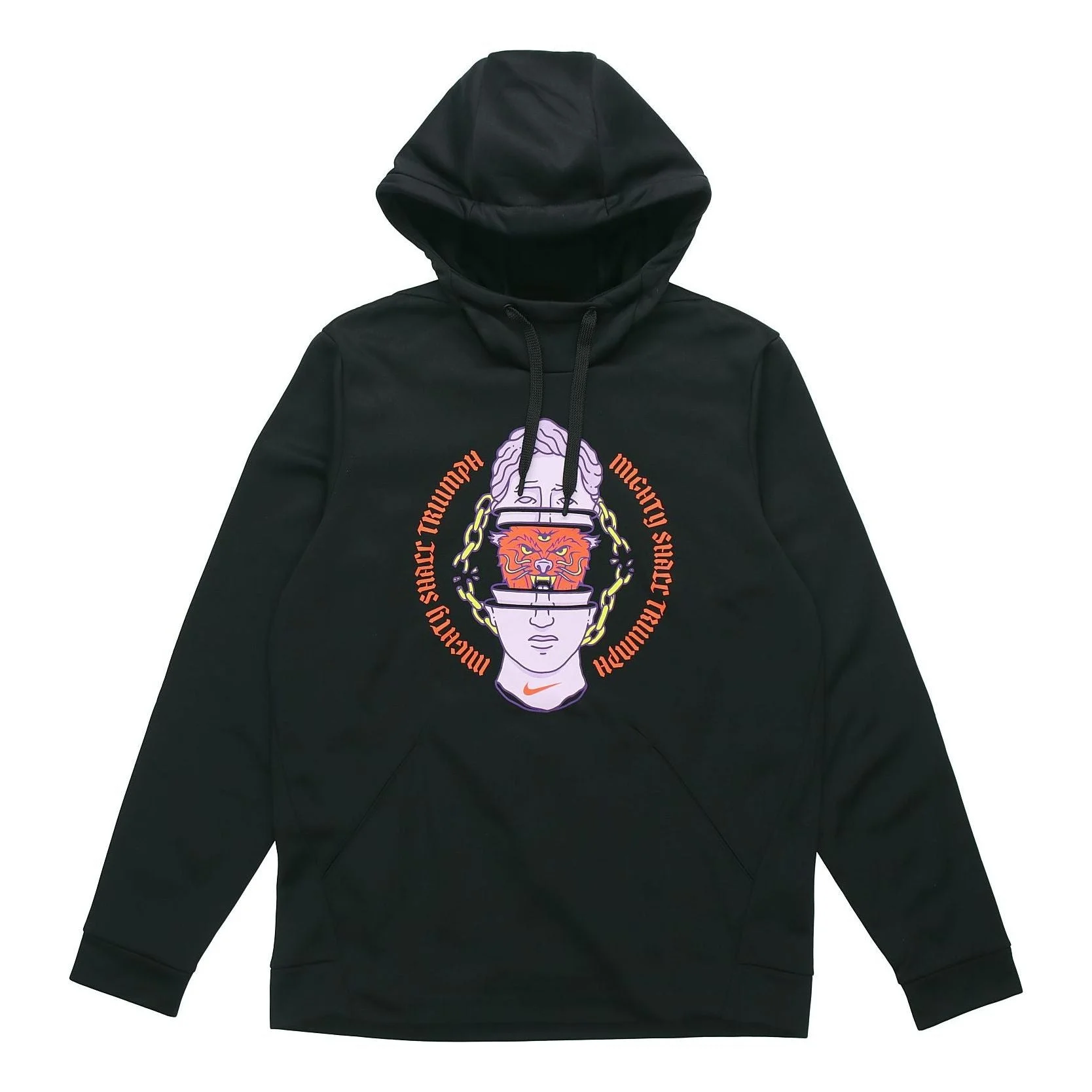 Nike Therma Abstract 본 Pullover 훈련 양털은 까만 CK4585-010를 일렬로 세웠습니다 - 1
