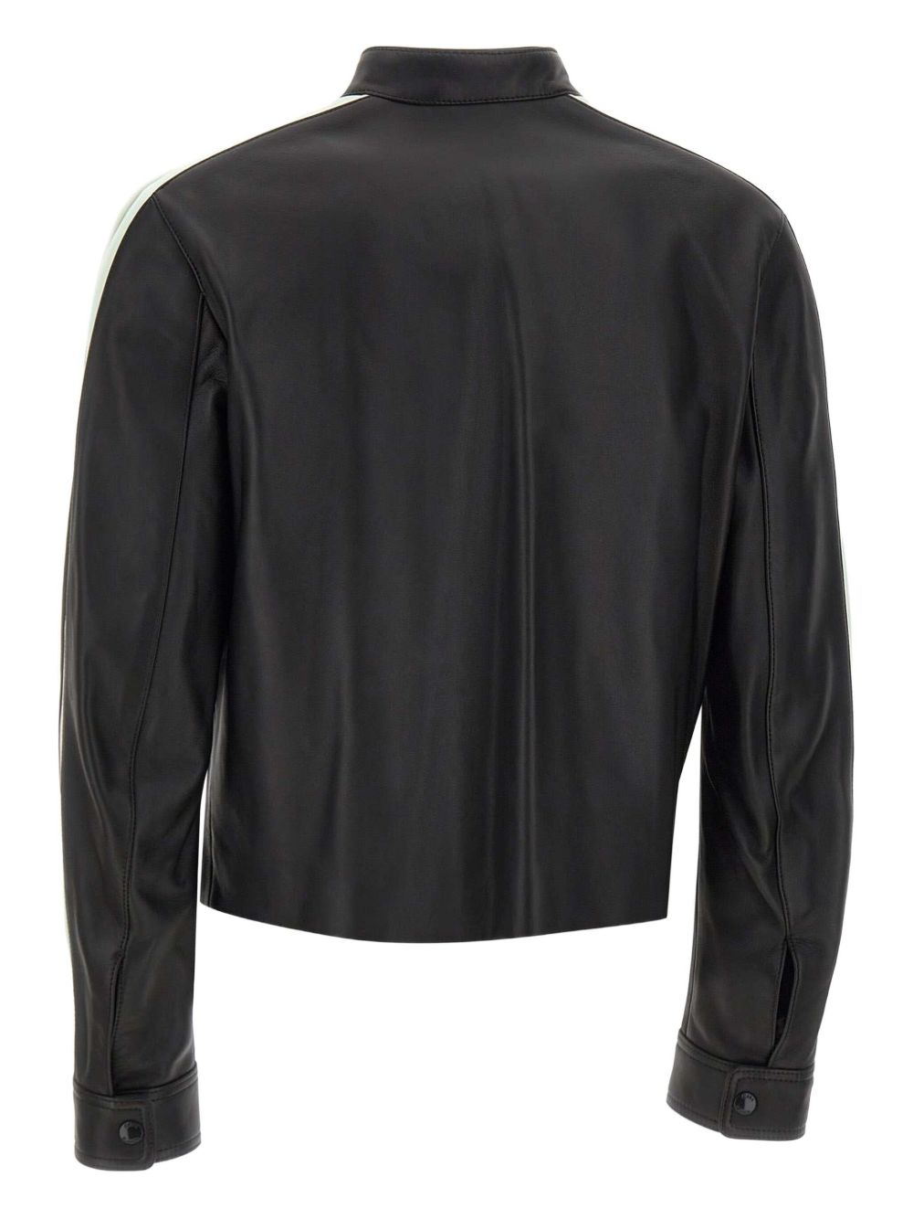 leather racer jacket - 2