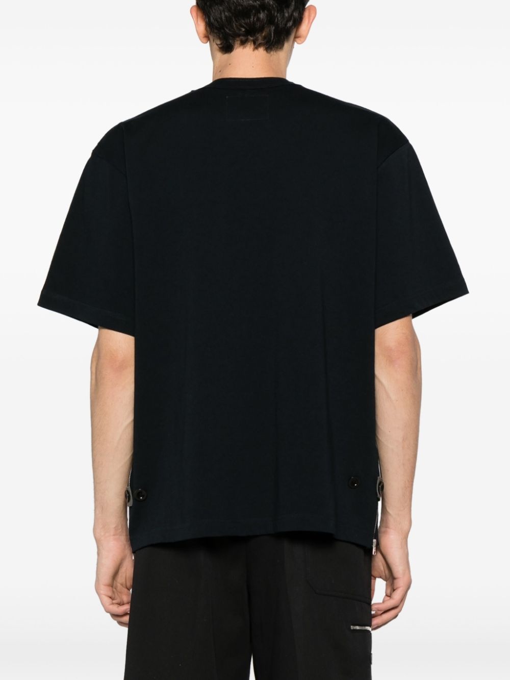 drop-shoulder cotton T-shirt - 4