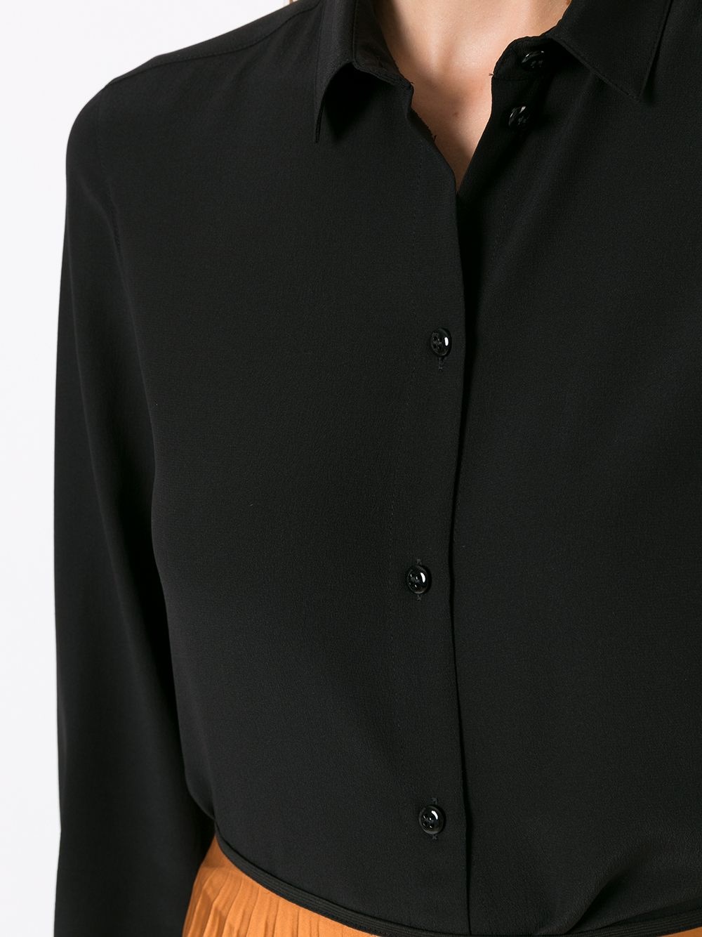 button-up silk shirt - 5