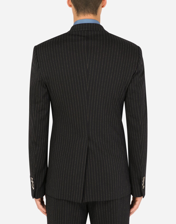 Pinstripe stretch jersey jacket - 2