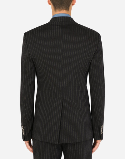 Dolce & Gabbana Pinstripe stretch jersey jacket outlook