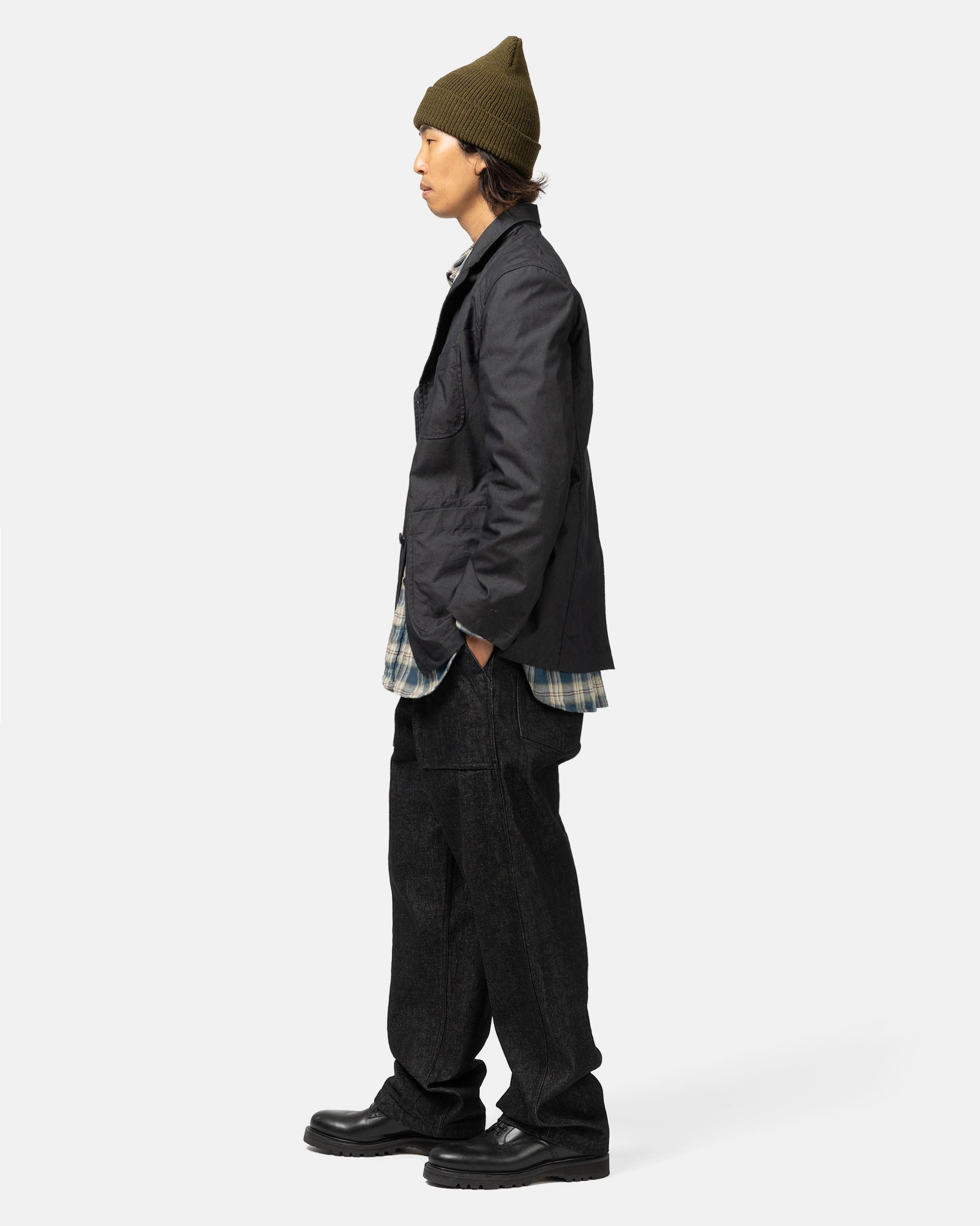 14oz Cone Denim Fatigue Pant Black - 3