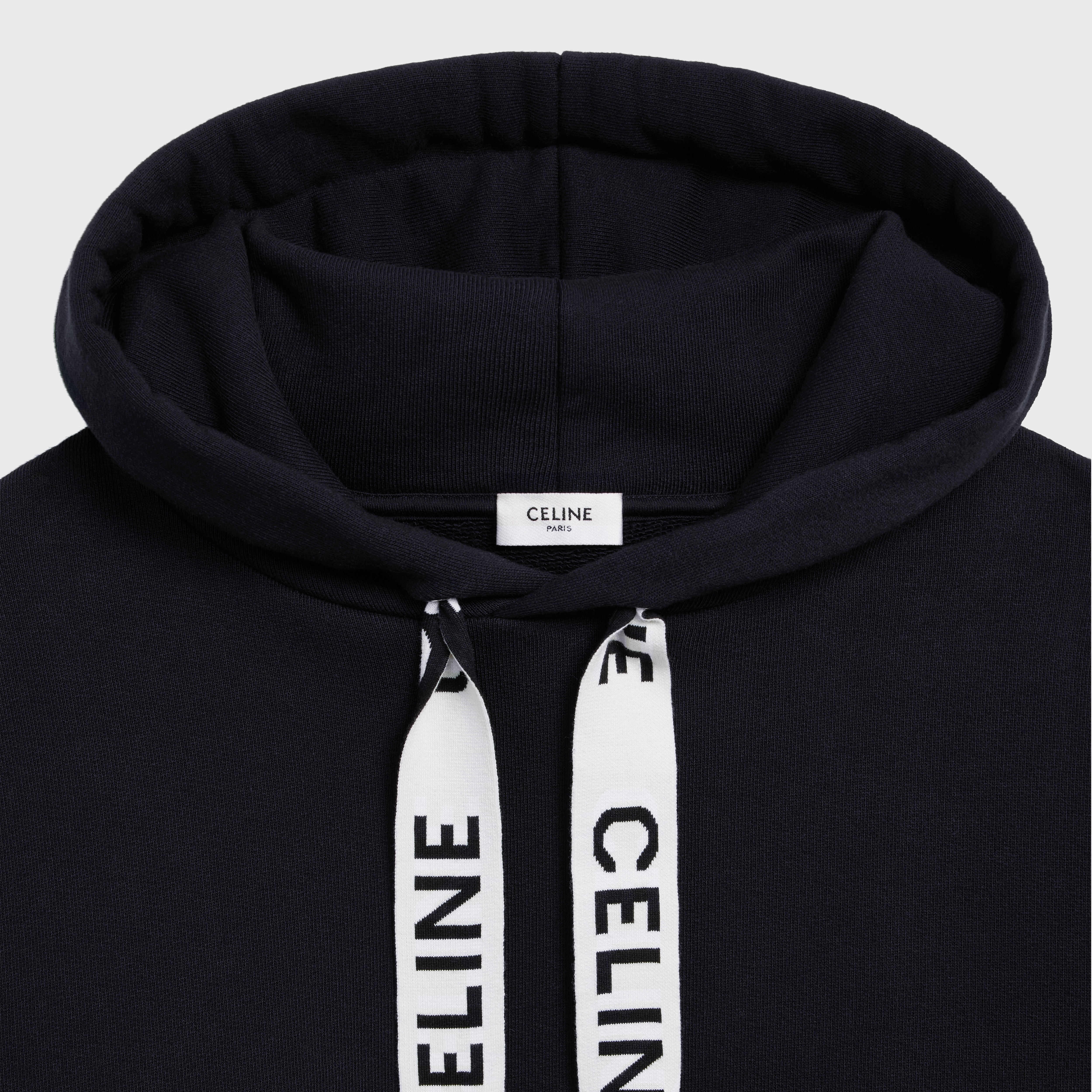 LOOSE HOODED SWEATSHIRT IN COTTON FLEECE - 3