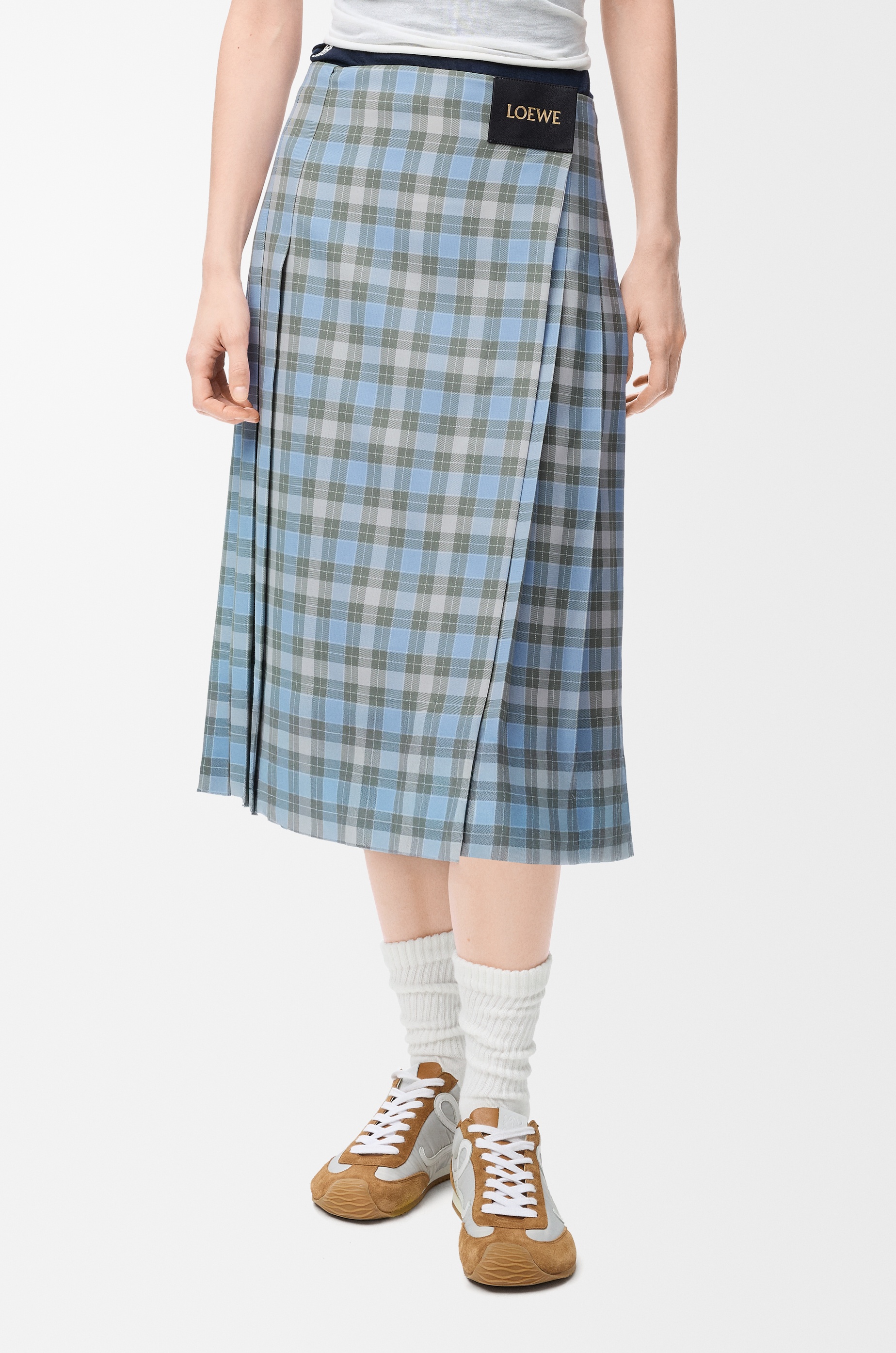 Pleated skirt in wool blend - 3