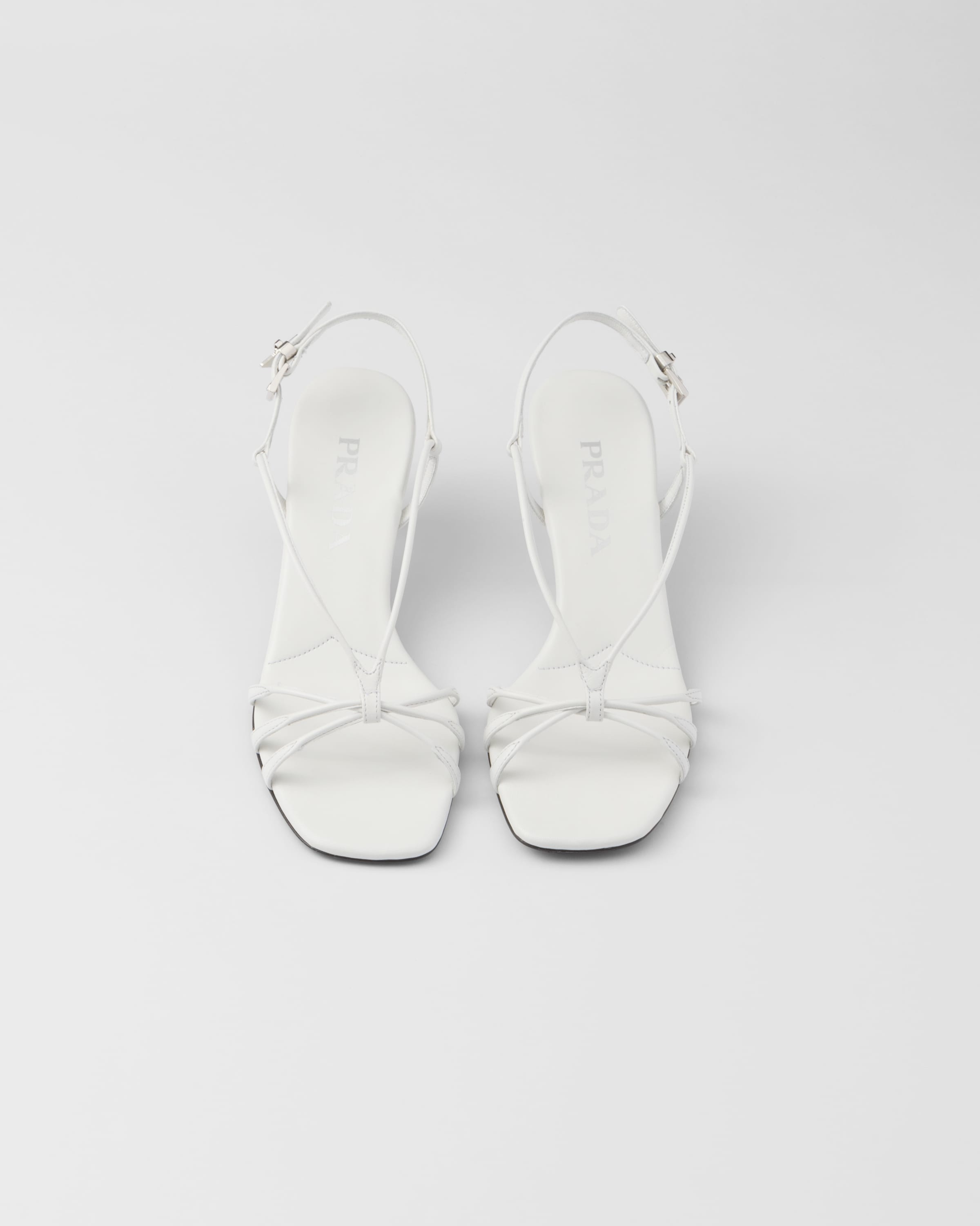 Heeled leather sandals - 4