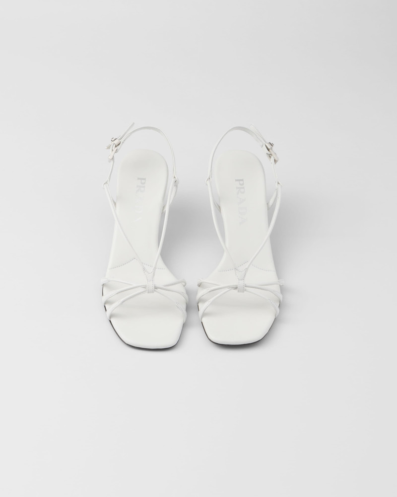 Heeled leather sandals 4