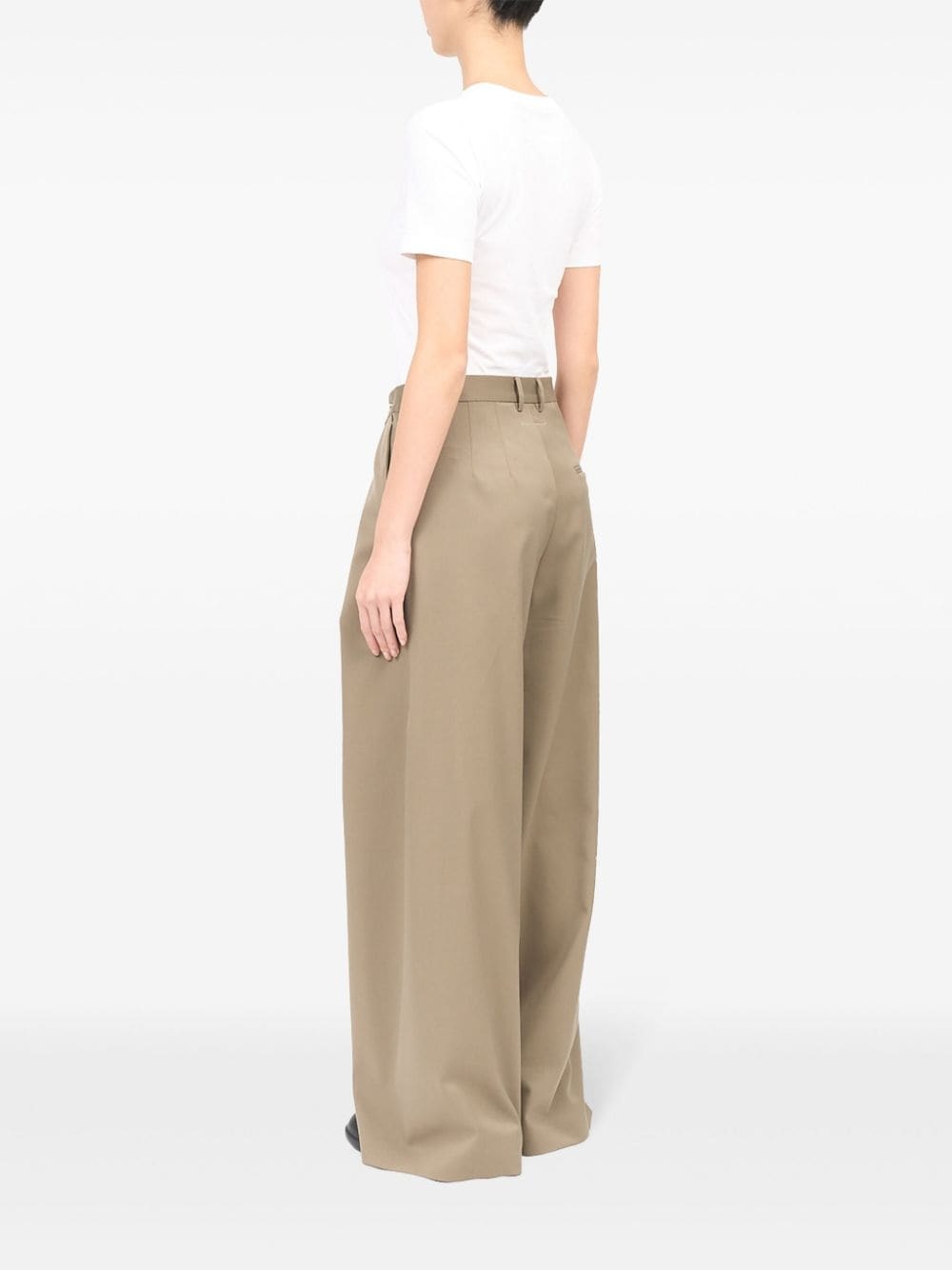 tailored wide-leg trousers - 5