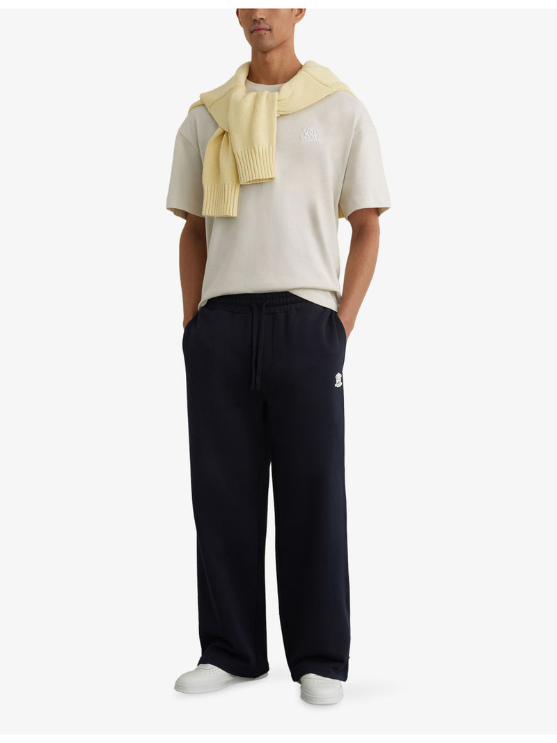 REISS Rainer Logo-Embroidered Cotton-Jersey T-Shirt outlook
