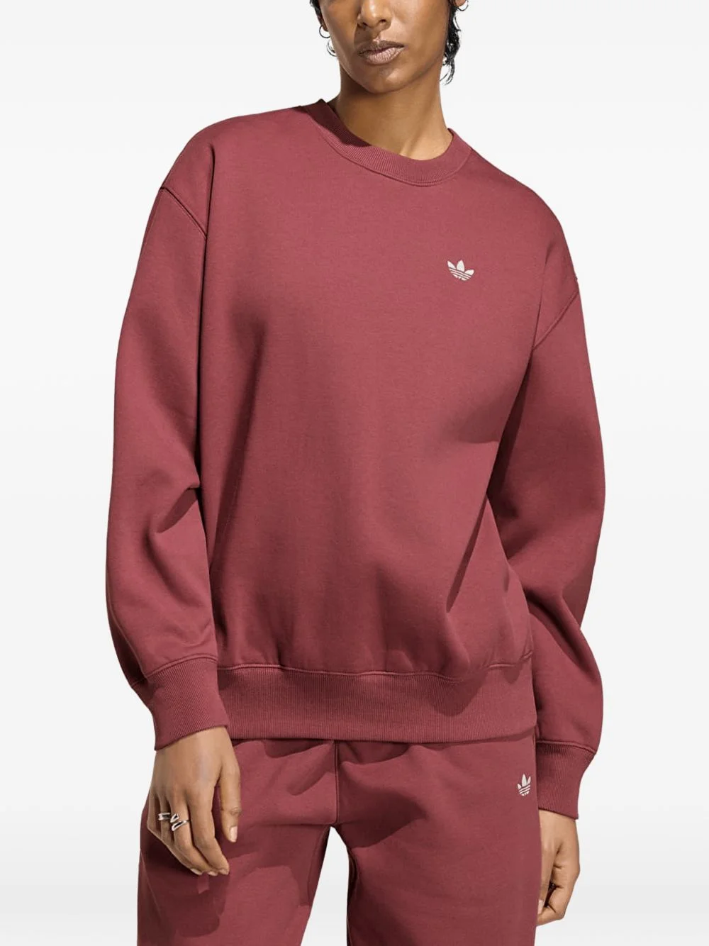 logo-embroidered sweatshirt - 1