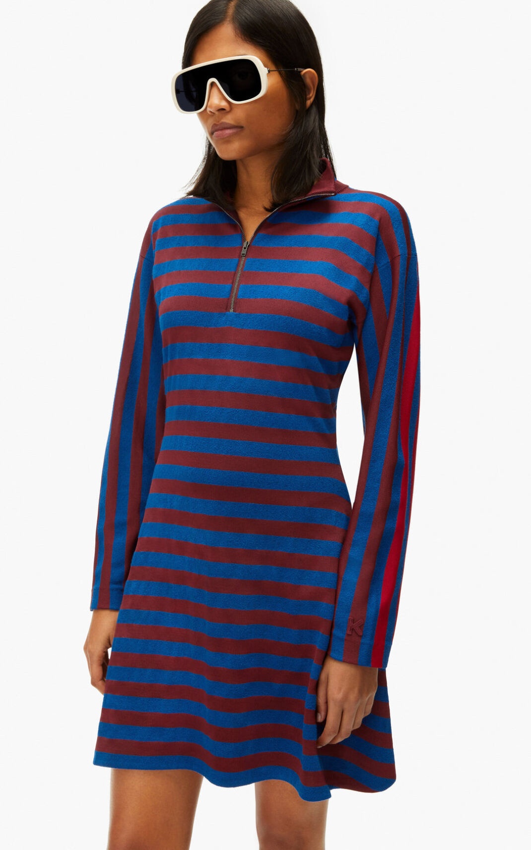 Striped fit and flare dress - 4