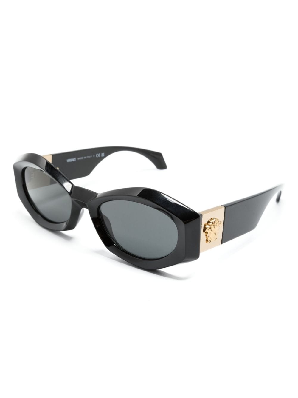 Medusa plaque irregular-frame sunglasses - 2