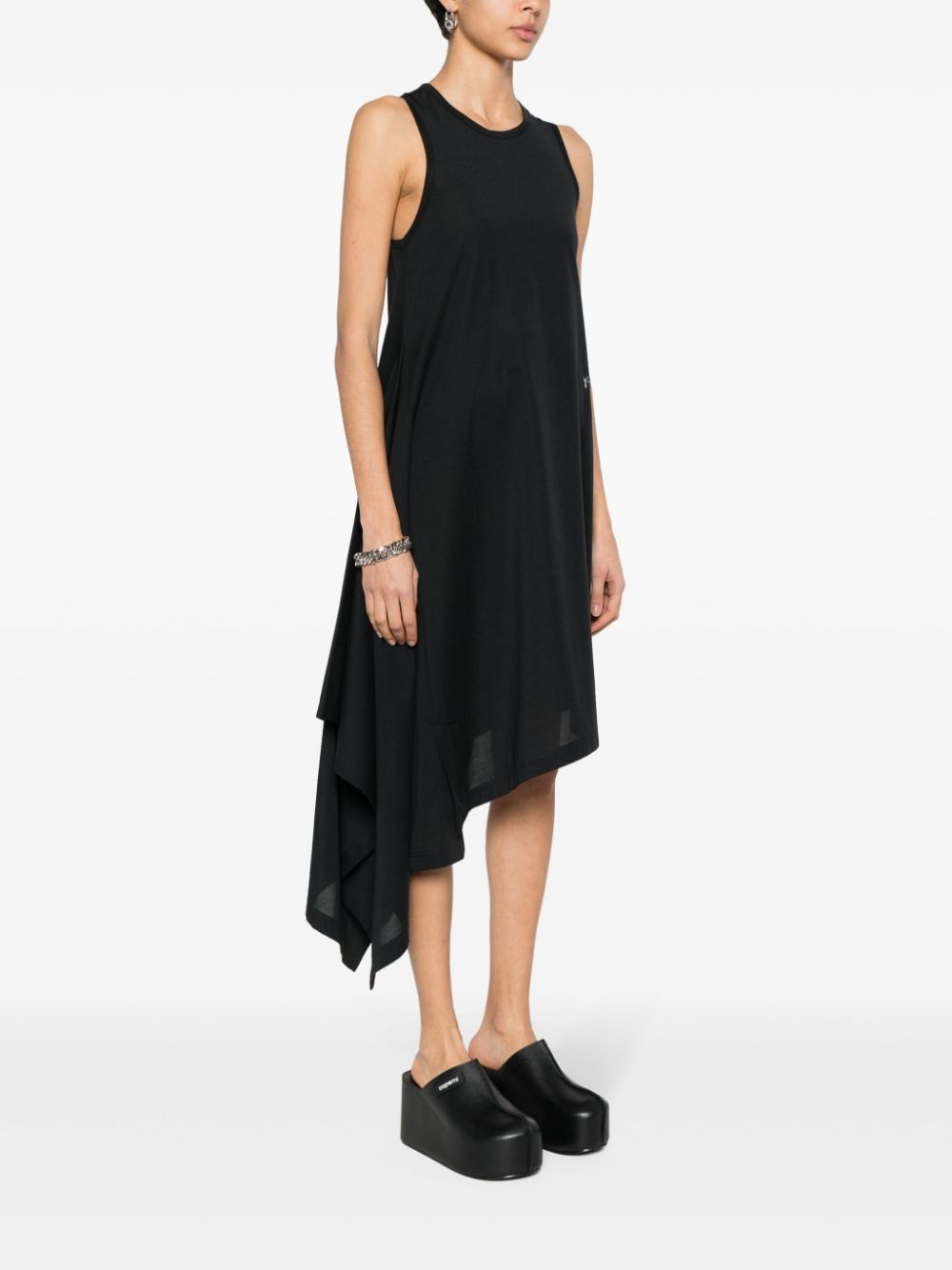 logo-printed jersey dress - 3