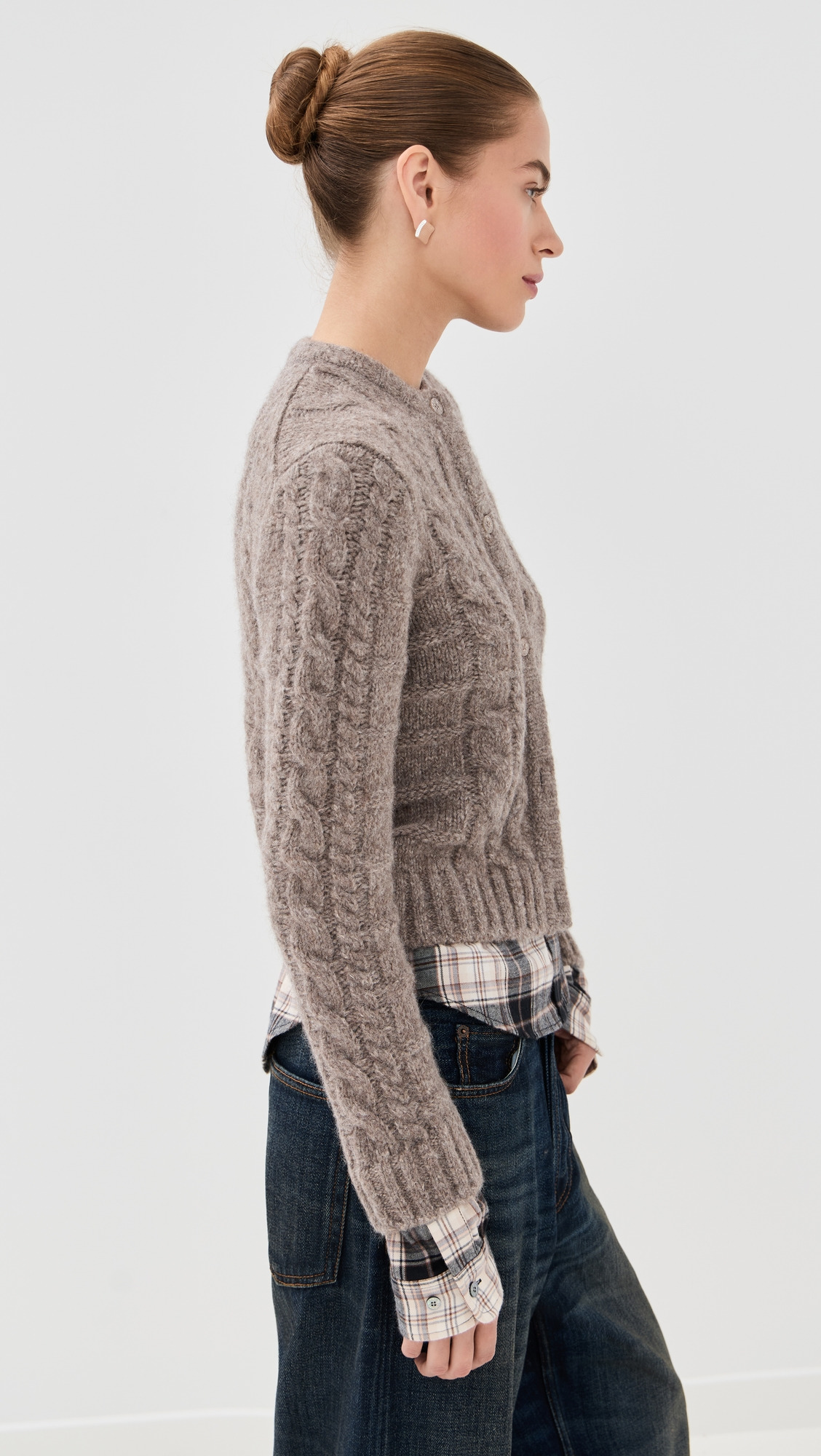 Yak Cotton Flannel Cardigan - 3