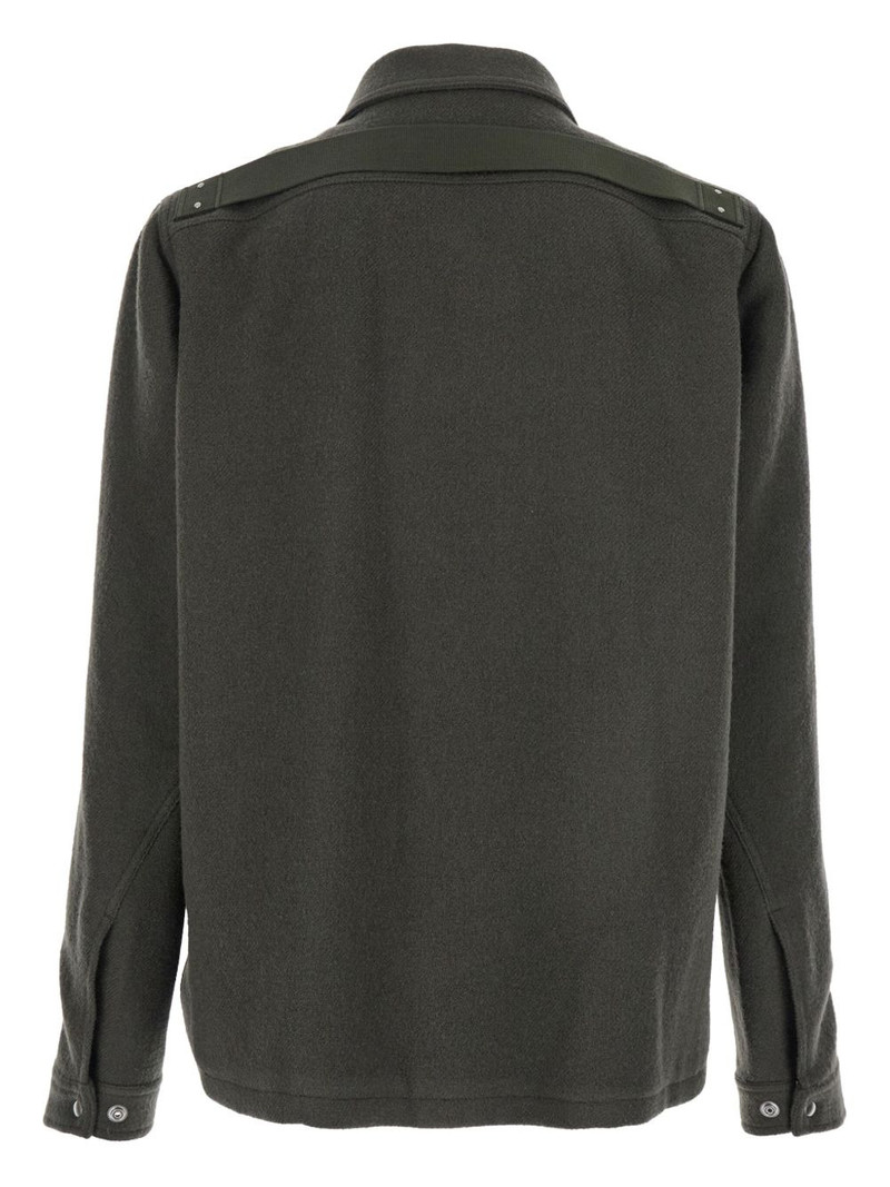 Rick Owens classic-collar zip-fastening jacket outlook