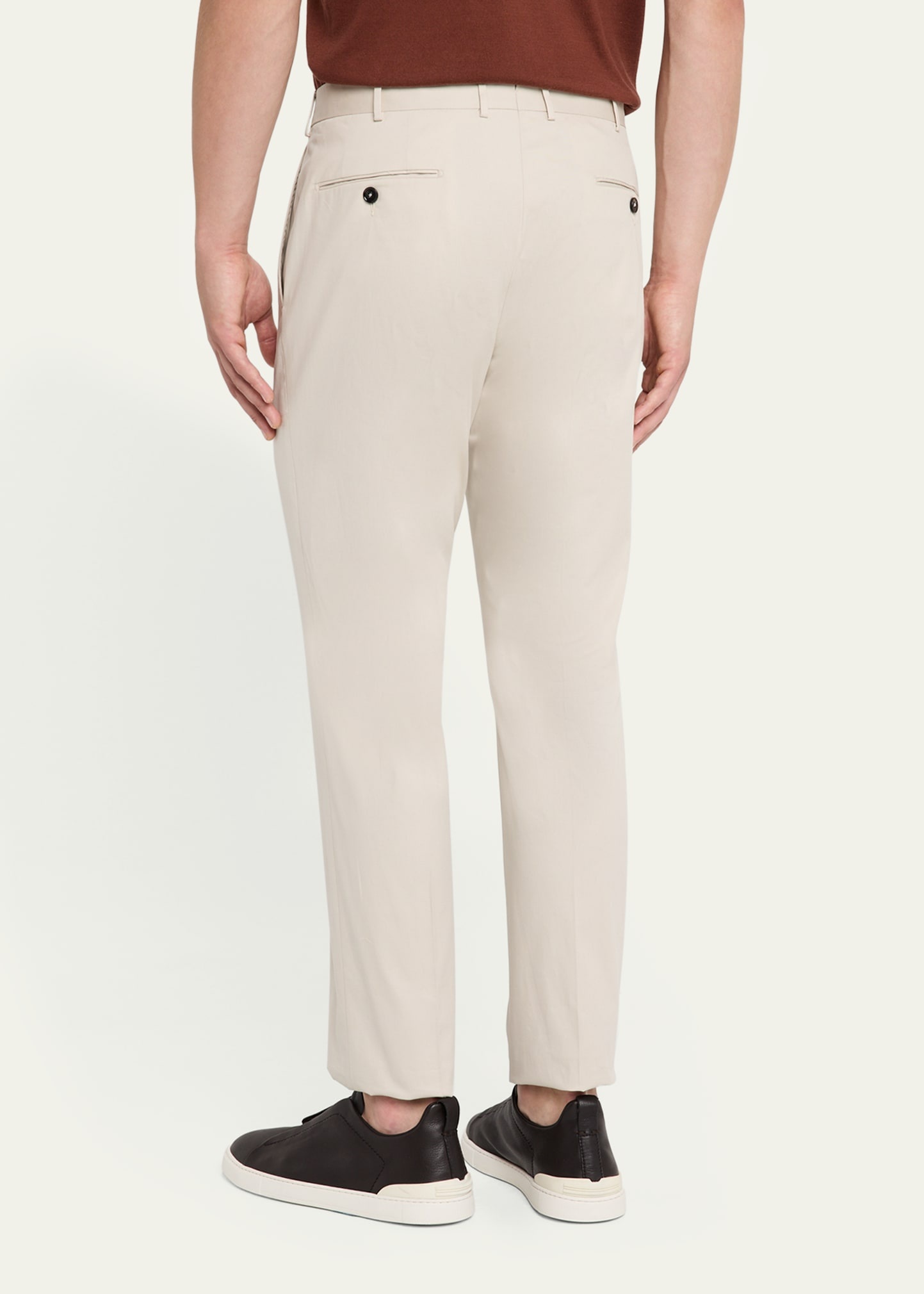 Men's Flat-Front Linen Pants - 3