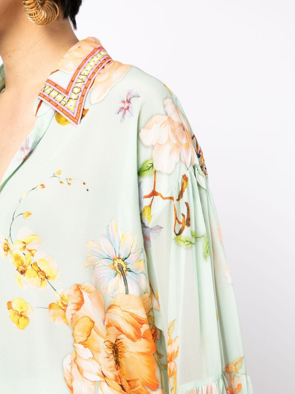Vintage Collar floral-print blouse - 5