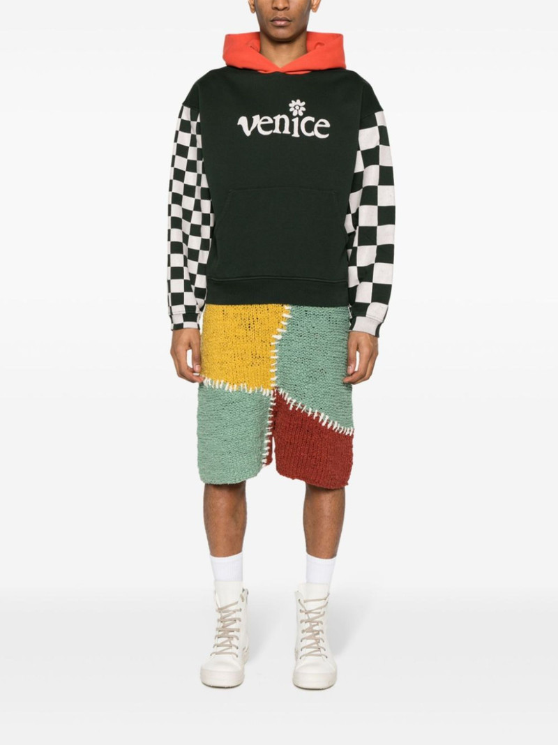ERL Venice-print colour-block hoodie outlook