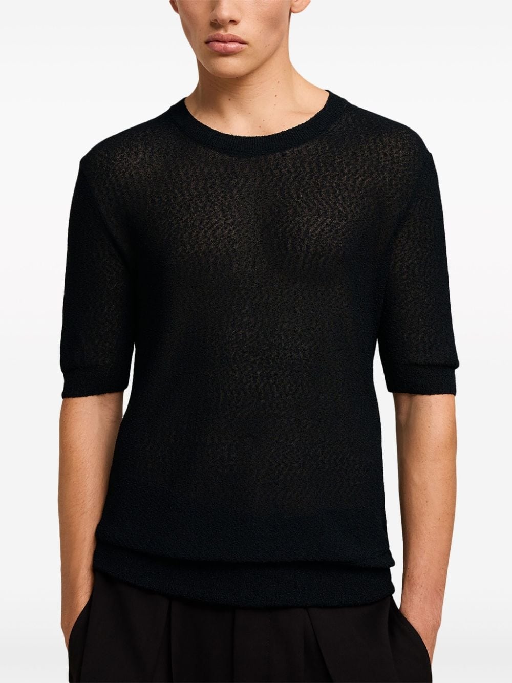 semi-sheer T-shirt - 6