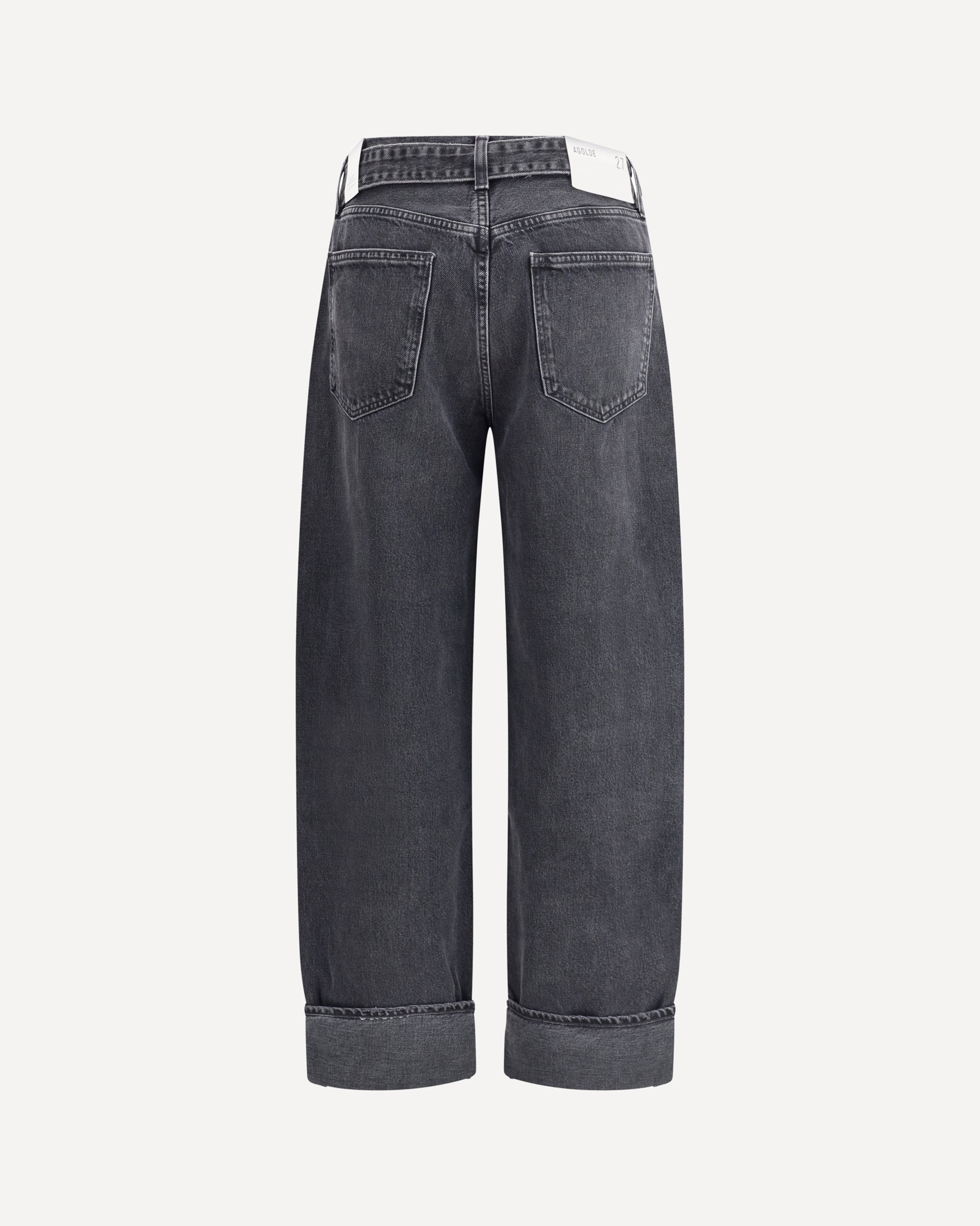 Cuffed Taper wide Jeans - 2