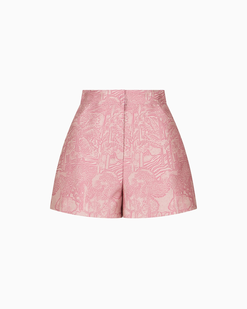 JACQUARD SHORTS WITH AN EXOTIC MOTIF 1
