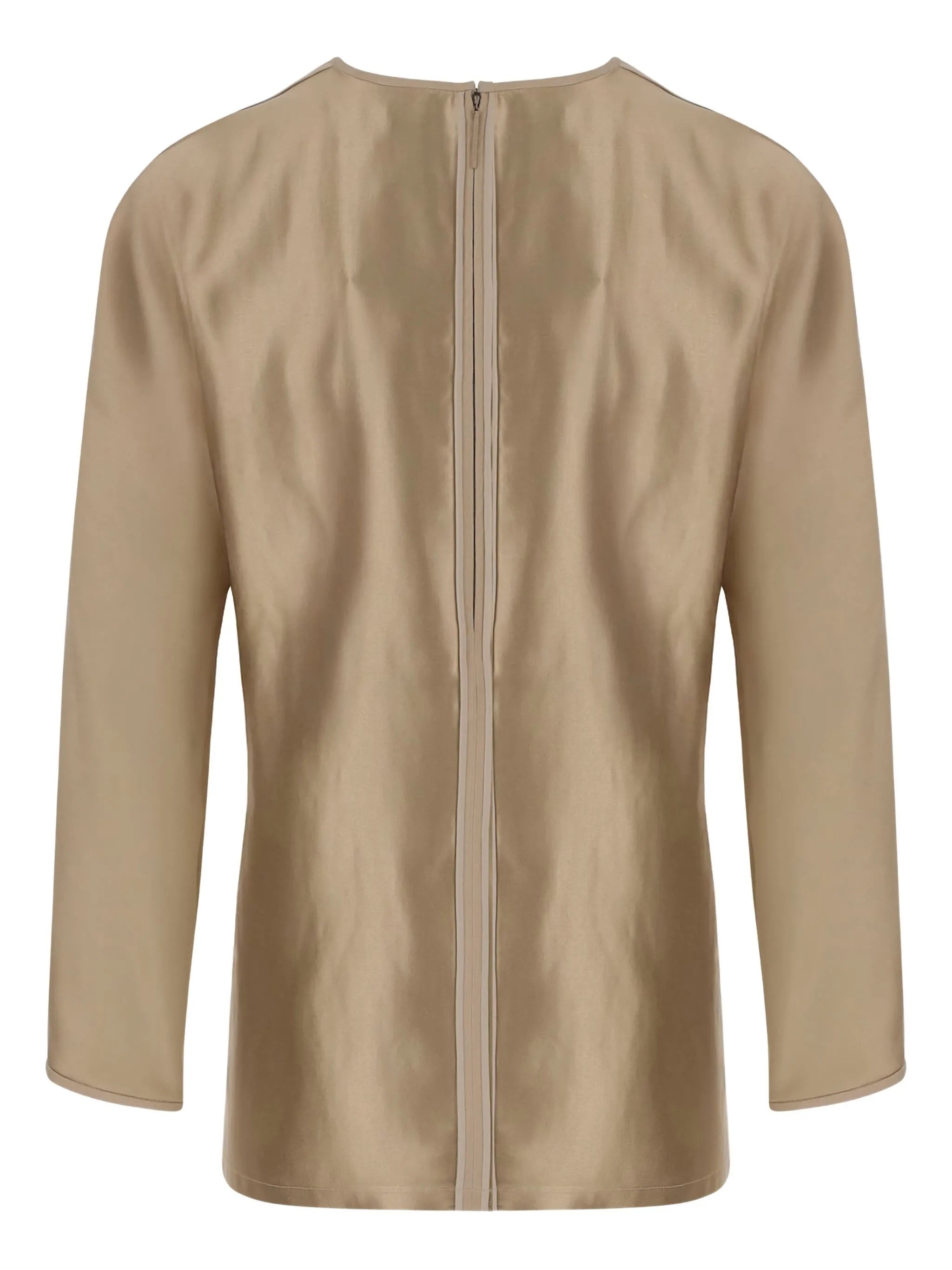 Giorgio Armani Satin-finish Long-sleeve Top - 3
