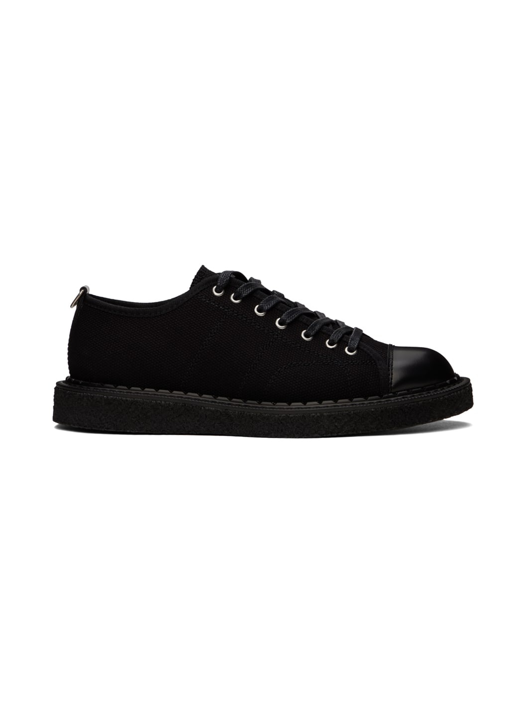 Black George Cox Edition Canvas Monkey Sneakers - 1