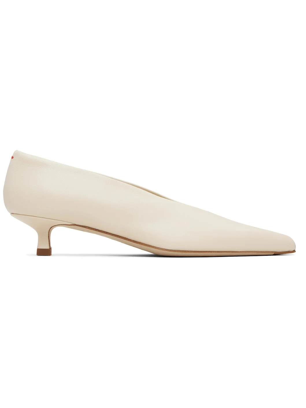 Beige Clara Pointed-Toe Heels - 1