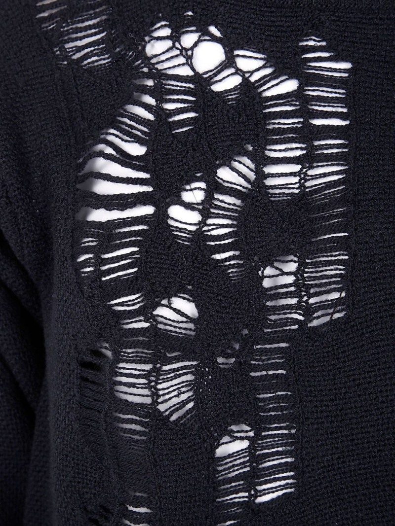 side-tie distressed wool sweater 3