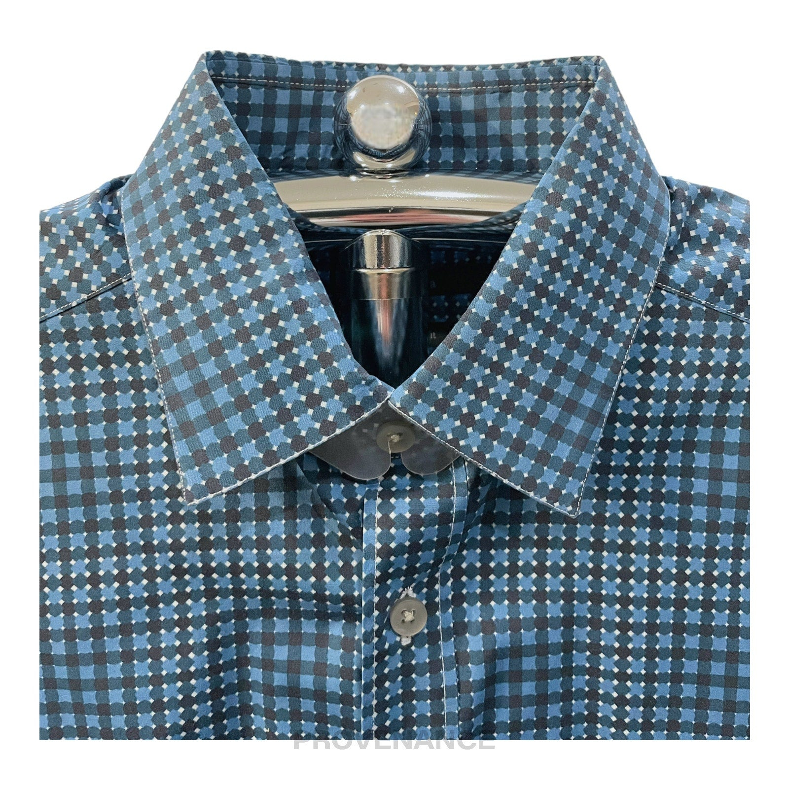 Z Zegna Button Down Shirt - Blue - 4