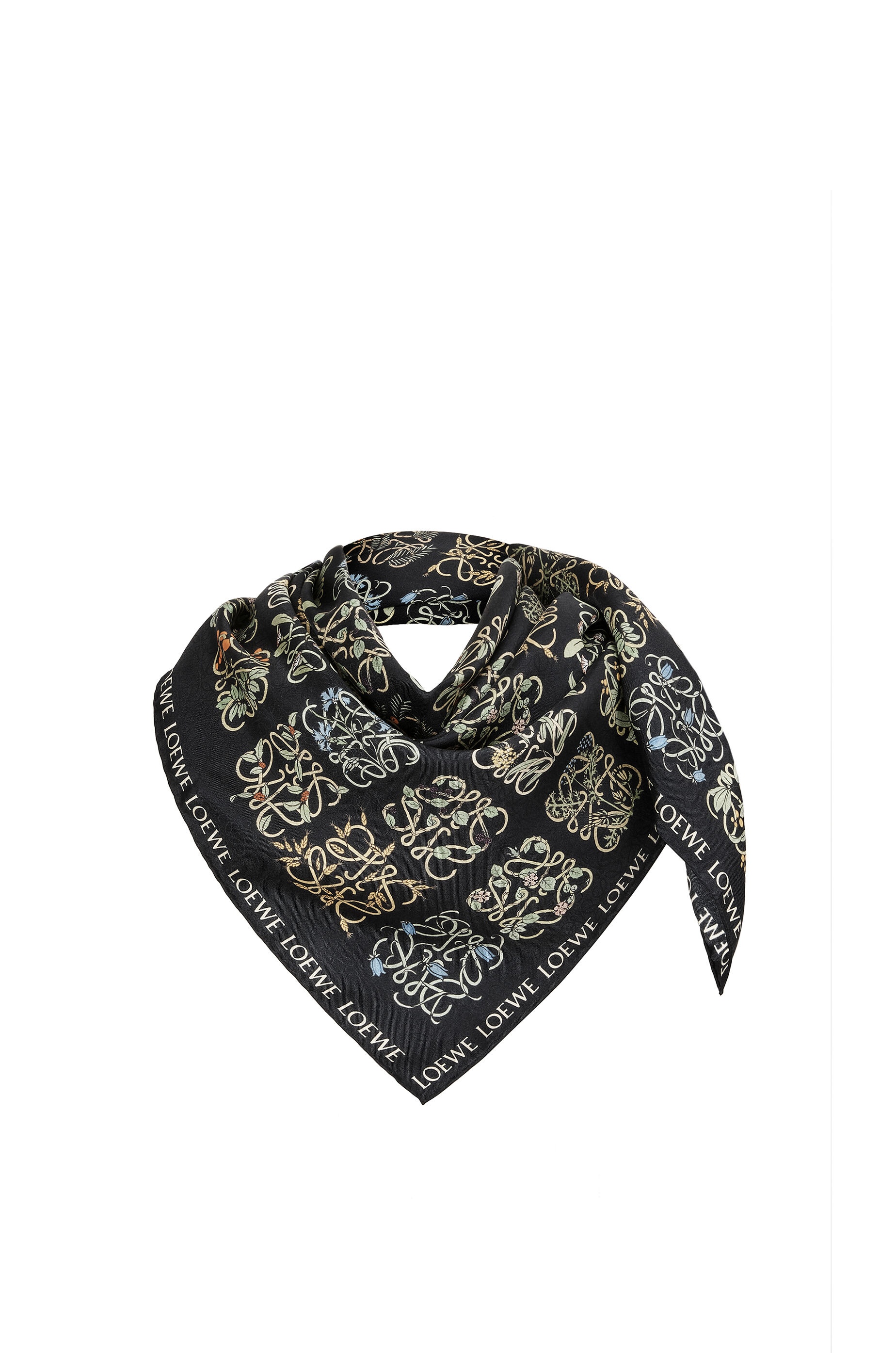 Anagram herbarium all over scarf in silk - 3