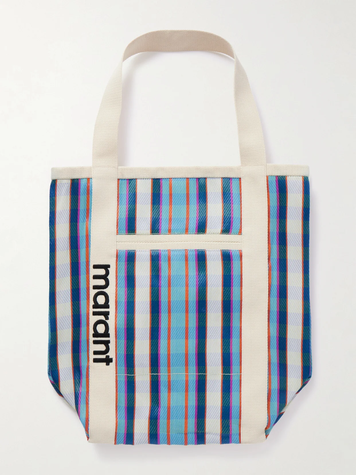 Darwen Striped Canvas-trimmed Nylon Tote - 1
