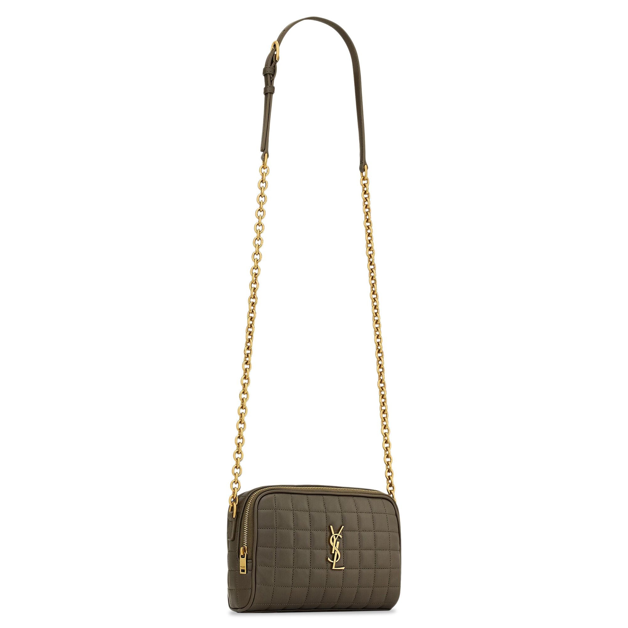 Saint Laurent Cassandre Matelassé Carré Mini Camera Bag 'Light Musk' - 3