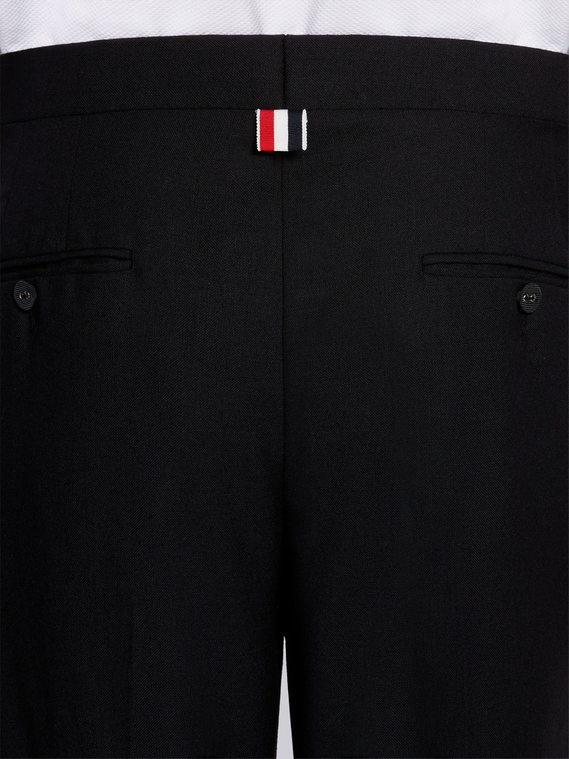 Black 3-Ply Wool Mohair High Armhole Tuxedo 5