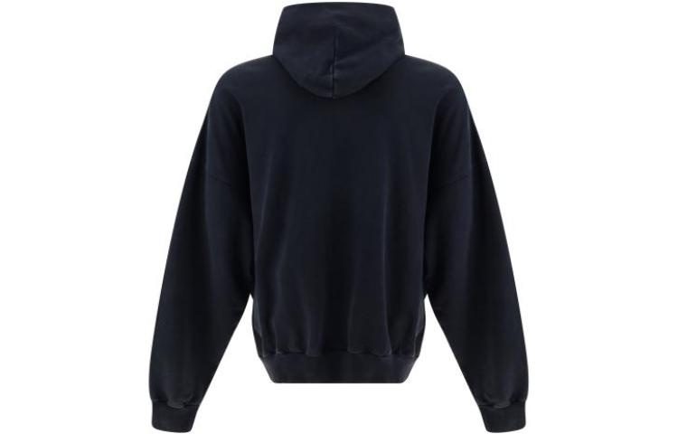 Balenciaga Outline Hoodie Oversized 'Black Faded' 739024TOVV29034 - 2